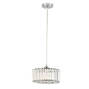 Светильник навесной Light Prestige Vetro, E27, 1 x 15 Вт, прозрачный цв. / хромовый цв., 27.5 x 13.2 см