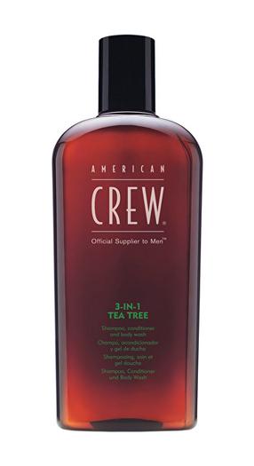 Гель для душа и шампунь American Crew Tea Tree 3in1, 250 мл