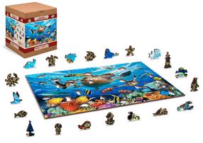 Деревянный пазл Wooden City Ocean Life, 37.5 см x 25.4 см, 505 шт., многоцветный