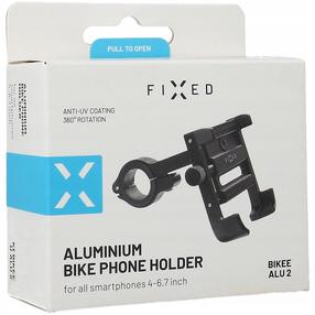Telefono laikiklis dviračiams ir paspirtukams Fixed Bikee Alu 2 FIXBIA2-BK, aliuminis, juoda sp.