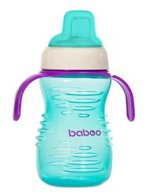 Gertuvė su silikoniniu snapeliu Baboo 8-124, 260 ml, 6+ mėn., plastikas/silikonas, mėlyna sp.