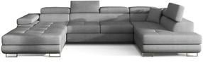 Kampinė sofa Rodrigo Cover 87, pilka sp./šviesiai pilka sp., dešininė, 202 x 345 cm x 90 cm