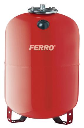 Izplešanās trauks apkures sistēmai Ferro RV60, 60 l