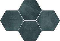 Plytelės, akmens masės Stargres Stark Graphite Hexagon 5903978234277, 28.3 cm x 40.8 cm, pilka sp.