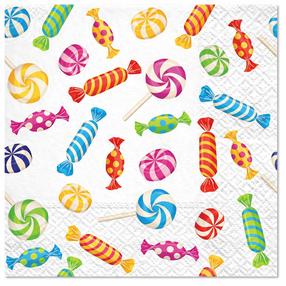 Papīra salvetes Paw Decor Collection Aroma Candies, 33 cm x 33 cm, daudzkrāsaina, 20 gab.