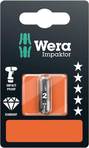 Биты для ударной отвертки Wera 855/1, PZ3, 1/4"