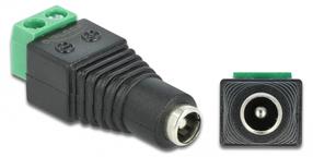 Адаптер Delock DC - 2-Pin-Terminalblock 65421 DC, 2-Pin-Terminalblock, черный цв.
