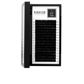 Mākslīgās skropstas Nanolash Volume Lashes Extensions 0.07 9 mm, 0.9 cm, melna krās.
