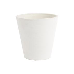 Gėlių vazonas Domoletti 15T12, spw, Ø 12 cm, balta sp.