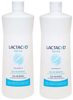 Ķermeņa mazgāšanās želeja Lactacyd Derma, 2000 ml, 2 gab.