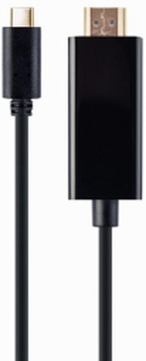 Kabelis Gembird A-CM-HDMIM-02 USB Type-C, HDMI, 2 m, juoda sp.