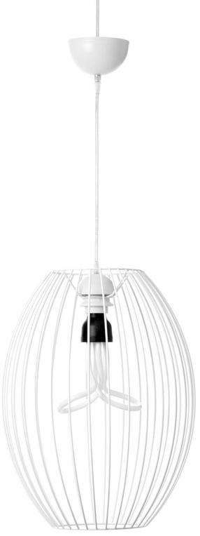 Šviestuvas kabinamas Kayoom Olivia 110 JHBGU-WHT-PND, E27, 1 x 40 W, balta sp. / balta sp.