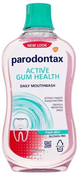 Жидкость для полоскания рта Parodontax Active Gum Health, мятный вкус, 500 мл