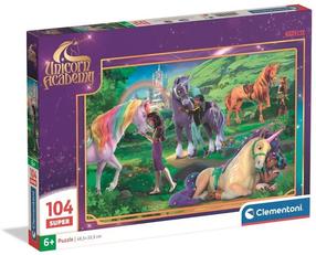 Dėlionė Clementoni Unicorn Academy 25099, 33.5 cm x 48.5 cm, 104 vnt., įvairių spalvų