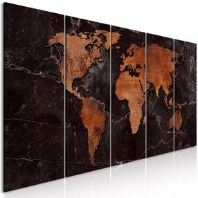 Reprodukcija Artgeist Copper Map DKNW0362-DKXPWD, 225 cm x 90 cm