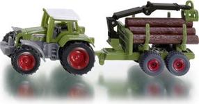 Игрушечный трактор Siku Tractor With Forestry Trailer 1645, многоцветный