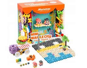 Конструктор Marioinex Mini Waffle City Фургон с едой 904 244, 148 шт.