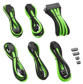 Vads Cablemod PRO ModMesh Cable Extension Kit, melna krās./zaļa krās.