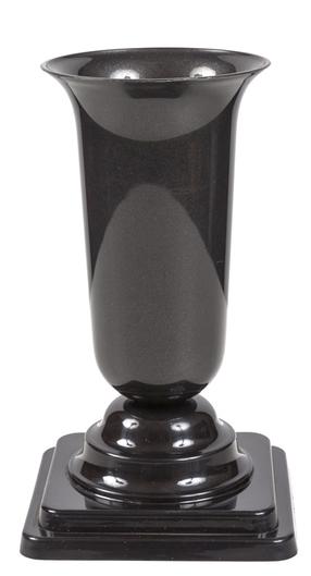 Kalmuvaas Form Plastic Dama 1062, 34.5 cm, must v.