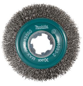 Проволочная дисковая щетка Makita X-LOCK, 100 мм