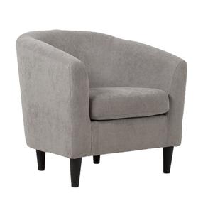 Krėslas Home4you Wester 21596, šviesiai pilka sp., 76 cm x 68.5 cm x 74 cm
