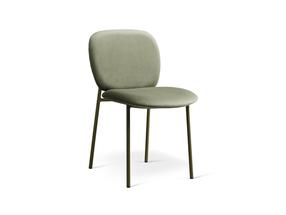 Krēslu komplekts Cosmopolitan Design Caroline Velvet, matēts, olīvzaļa krās./zaļa krās., 61 cm x 49 cm x 79 cm, 2 gab.