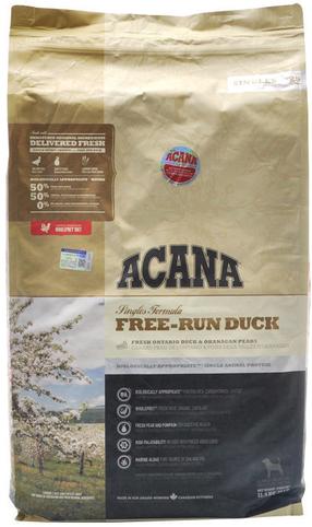 Sausas šunų maistas Acana, antiena, 11.4 kg
