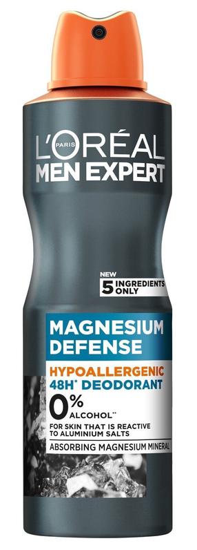 Vīriešu dezodorants L’Oréal Paris Men Expert Magnesium Defence, 250 ml