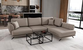 Kampinė sofa Larde Savoi 7, pilka sp., dešininė, 191 x 276 cm x 90 cm
