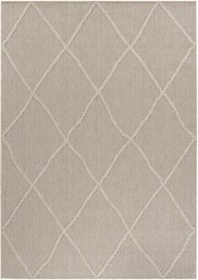 Kilimas lauko terasoms Ayyildiz Patara Boho, smėlio sp., 340 cm x 240 cm