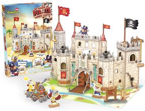 3D пазл Cubicfun Pirate Knight Castle P833H, 45.5 см x 28 см, многоцветный