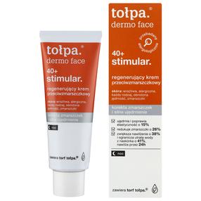 Naktinis veido kremas Tołpa Stimular 40+ Regenerating Anti-Wrinkle, 40.0 ml, 40+