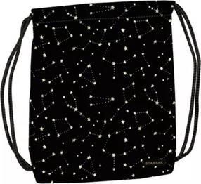 Jalanõude kott Starpak Stars, valge v./must v.