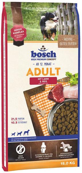 Сухой корм для собак Bosch PetFood Adult, баранина/рис, 15 кг