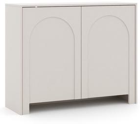 Skapītis Arco, balta krās./brūngans krās., 35 cm x 100 cm x 81 cm