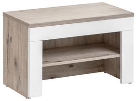 Batų dėžė ASM Gustavo Type F, ąžuolo/balta, 60 cm x 35 cm x 40 cm