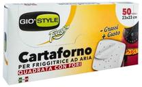 Kepimo popierius karšto oro gruzdintuvei Gio`style, 23 cm x 23 cm, 50 vnt