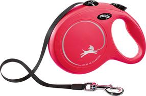 Automatinis pavadėlis Flexi New Classic Tape, raudona sp., L 8m