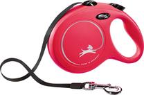 Automatinis pavadėlis Flexi New Classic Tape, raudona sp., L 8m