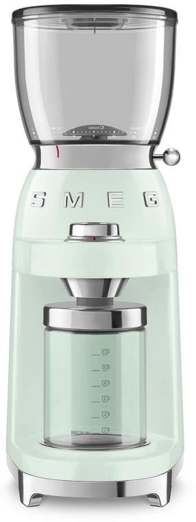 Kafijas dzirnaviņas Smeg CGF01PGEU, zaļa krās.