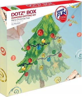 Deimantinė mozaika Diamond Dotz Merry Christmas Tree, mėlyna sp./žalia sp.