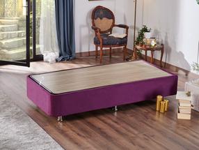 Lovos rėmas viengulė Kalune Design, 100 x 200 cm, violetinė sp., be čiužinio