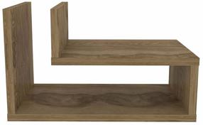 Naktinis staliukas Kalune Design Lara 875ZNA3433, oud oak sp., 26.8 cm x 45 cm x 22 cm