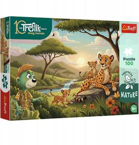 Dėlionė Trefl Inspired By Nature Cheetahs 16592, 27.5 cm x 41 cm, 100 vnt., įvairių spalvų