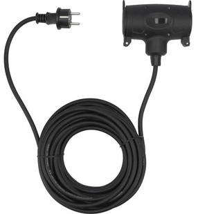 Buitinis ilgintuvas Yato YT-81030, 3 x 1,5 mm², 10 m, IP44, 1 lizdo, juoda sp.