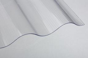 Profiliuotas PVC lakštas, 200 cm x 90 cm x 0.7 mm