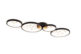 Светильник потолочный Trio Groovy 642110432, LED, 3000 °К, 1 x 37 Вт, абажур отсутствует / золотой цв.