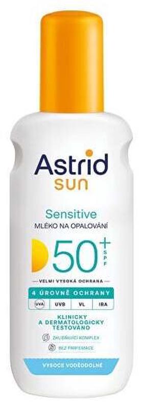Päevituse hooldussprei keha jaoks Astrid Sun Sensitive SPF50+, 150 ml