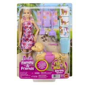 Lėlė su priedais Mattel Barbie Family & Friends Walk & Potty JJB46, 30 cm, įvairių spalvų