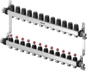 Kolektors Uponor 1140843, regulējams, 12 gredzeni